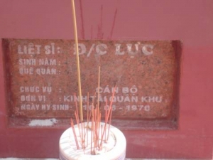 Nhắn tìm thân nhân liệt sĩ Lực