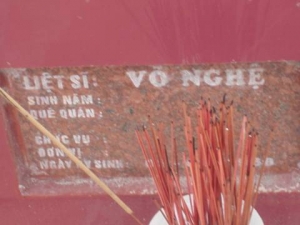 Nhắn tìm thân nhân liệt sĩ Võ Nghệ