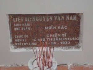 Nhắn tìm thân nhân liệt sỹ Nguyễn Văn Nam