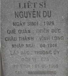 Tìm thân nhân liệt sĩ Nguyễn Du