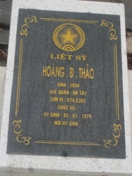 Nhắn tìm thân nhân liệt sỹ  Hoàng.Đ.Thảo