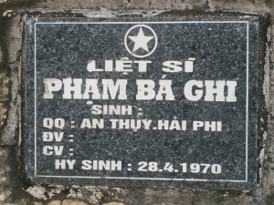 Tìm thân nhân liệt sĩ Phạm Bá Chi