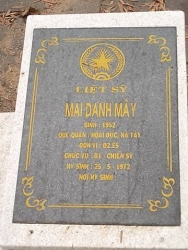 Nhắn tìm thân nhân liệt sỹ  Mai Danh Mây