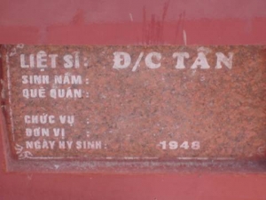 Nhắn tìm thân nhân liệt sĩ Tân