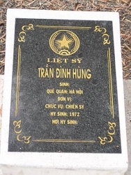 Nhắn tìm thân nhân liệt sỹ  Trần Đình Hùng