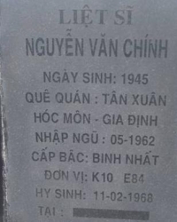 Tìm thân nhân liệt sĩ Nguyễn Văn Chính