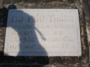 Nhắn tìm thân nhân liệt sĩ Đỗ Hữu Thông