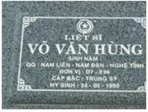 Tìm thân nhân liệt sĩ Võ Văn Hùng