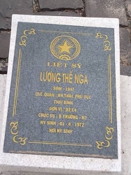  Nhắn tìm thân nhân liệt sỹ  Lương Thế Nga 