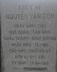 Tìm thân nhân liệt sĩ Nguyễn Văn Còn