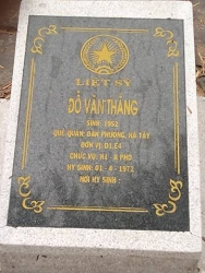 Nhắn tìm thân nhân liệt sỹ  Đỗ Văn Thắng