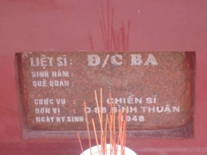 Tìm thân nhân liệt sĩ Ba