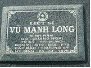 Tìm thân nhân liệt sĩ Vũ Mạnh Long