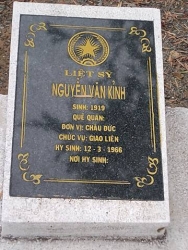 Tìm thân nhân liệt sỹ Nguyễn Văn Kỉnh