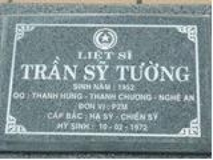 Tìm thân nhân liệt sĩ Trần Sỹ Tường