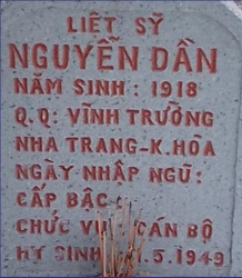 Tìm thân nhân liệt sĩ Nguyễn Dần