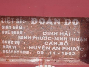 Nhắn tìm thân nhân liệt sỹ Đoàn Do