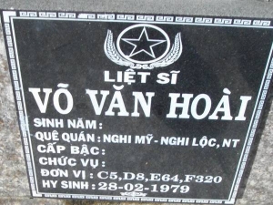 Nhắn tìm thân nhân liệt sỹ  Võ Văn Hoài
