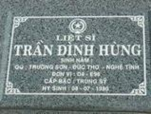 Tìm thân nhân liệt sĩ Trần Đình Hùng