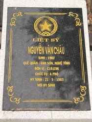 Nhắn tìm thân nhân liệt sỹ Nguyễn Văn Châu