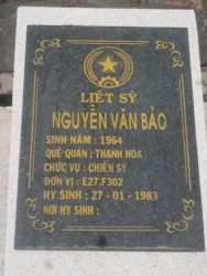 Nhắn tìm thân nhân liệt sỹ  Nguyễn Văn Bảo