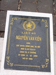 Nhắn tìm thân nhân liệt sỹ  Nguyễn Văn Kiến