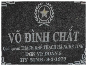 Nhắn tìm thân nhân liệt sỹ  Võ Đình Chắt