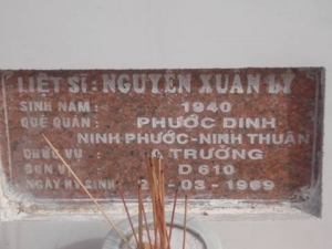 Nhắn tìm thân nhân liệt sỹ  Nguyễn Xuân Lý