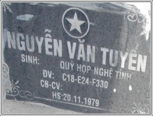 Nhắn tim thân nhân liệt sỹ Nguyễn Văn Tuyên