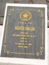 Nhắn tìm thân nhân liệt sỹ  Nguyễn Văn Lân