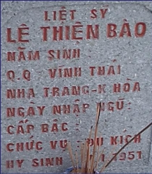 Tìm thân nhân liệt sĩ Lê Thiện Bào