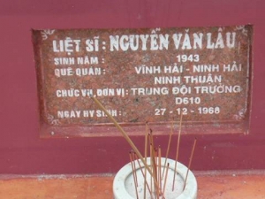 Nhắn tìm thân nhân liệt sỹ  Nguyễn Văn Lầu