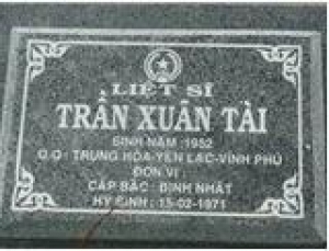Tìm thân nhân liệt sĩ Trần Xuân Tài
