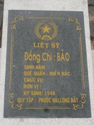 Nhắn tìm thân nhân liệt sỹ  Bảo