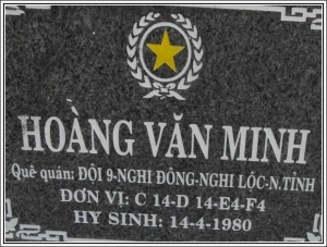 Nhắn tìm thân nhân liệt sỹ Hoàng Văn Minh