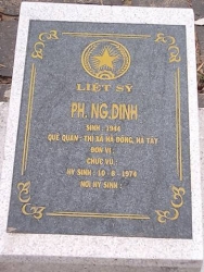Nhắn tìm thân nhân liệt sỹ  Ph.Ng.Đinh
