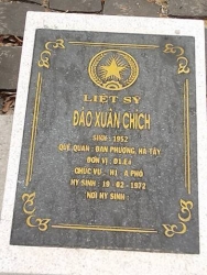 Nhắn tìm thân nhân liệt sỹ  Đào Xuân Chích