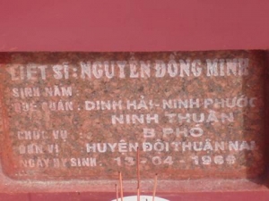 Nhắn tìm thân nhân liệt sỹ  Nguyễn Đồng Minh