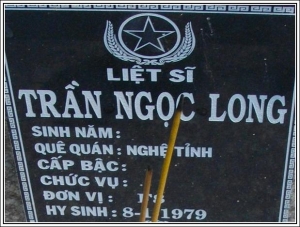 Nhắn tìm thân nhân liệt sỹ  Trần Ngọc Long