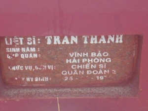 Tìm thân nhân liệt sĩ Trần Thanh