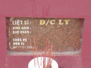 Nhắn tìm thân nhân liệt sĩ Ly