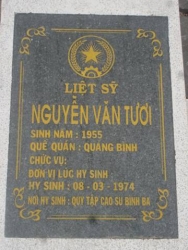 Nhắn tìm thân nhân liệt sĩ Nguyễn Văn Tươi