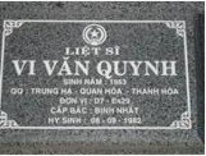 Tìm thân nhân liệt sĩ Vi Văn Quynh