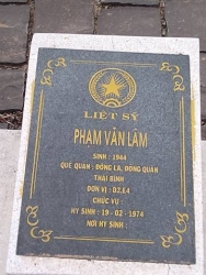 Nhắn tìm thân nhân liệt sỹ  Phạm Văn Lâm
