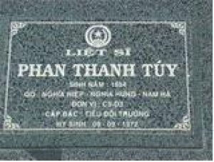 Tìm thân nhân liệt sĩ Phan Thanh Túy