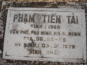 Nhắn tìm thân nhân liệt sĩ Phạm Tiến Tài