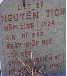 Tìm thân nhân liệt sĩ Nguyễn Tịch