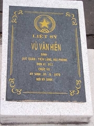 Nhắn tìm thân nhân liệt sỹ Vũ Văn Hiền