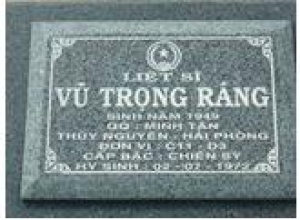 Tìm thân nhân liệt sĩ Vũ Trọng Ráng