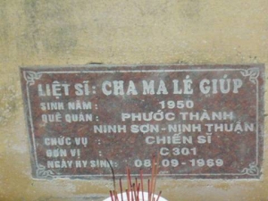 Nhắn tìm thân nhân liệt sỹ  Cha Ma Lé Giúp